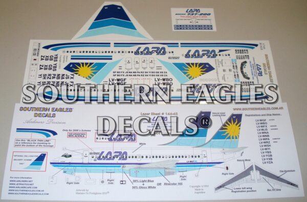 Boeing 737-200 LAPA Delivery Scheme 1992