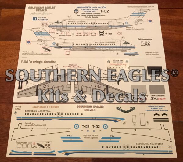 Fokker F-28 MK4000 de Agrupación Aérea Presidencial “2010 Scheme”