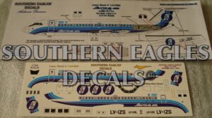 BAC 1 11-400 AUSTRAL Lineas Aereas “1974-1978” Blue livery scheme