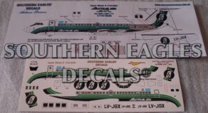 BAC 1 11-400 AUSTRAL Lineas Aereas “1974-1978” Green livery scheme