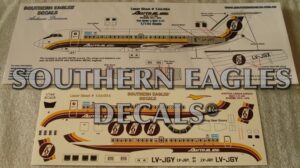BAC 1 11-400 AUSTRAL Lineas Aereas “1974-1978” Brown livery scheme