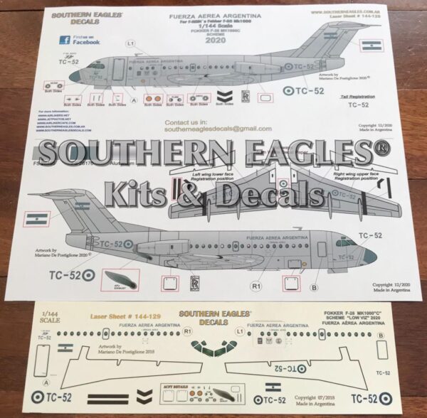 Fokker F28 Mk.1000 Fuerza Aerea Argentina - “Low Vis” Livery