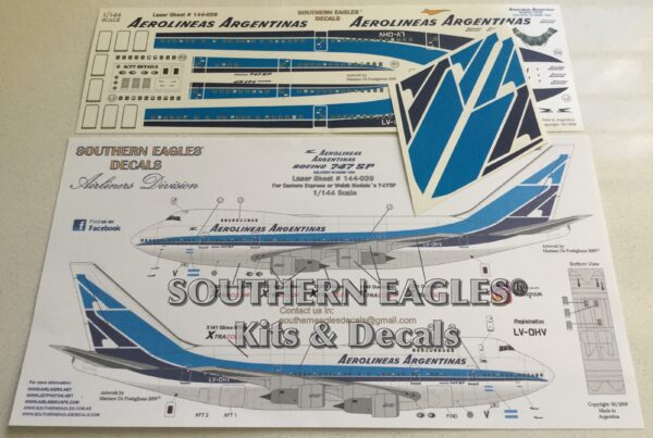 Boeing 747SP Aerolineas Argentinas “Delivery Scheme”