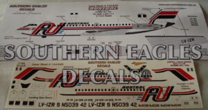 BAC 1 11-400 AUSTRAL Lineas Aereas - 80’s final livery scheme