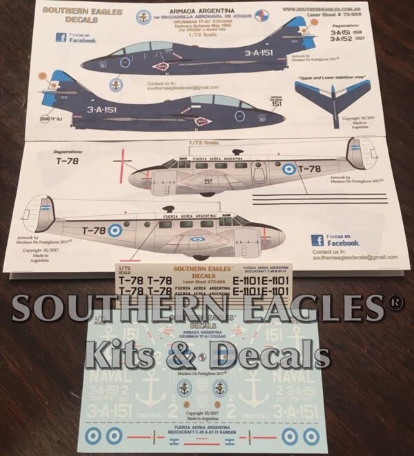 Grumman Cougar Armada Argentina & Beechcraft C-45 Fuerza Aerea Argentina