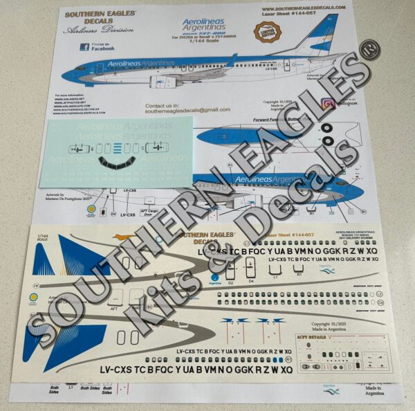 Boeing 737-800NG Aerolineas Argentinas “2011 Delivery Scheme