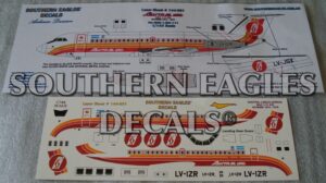 BAC 1 11-400 AUSTRAL Lineas Aereas “1974-1978” Red livery scheme