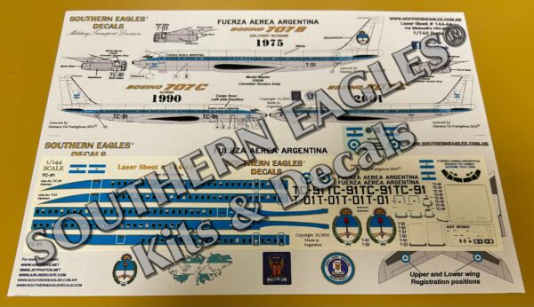 Boeing 707-320B/C Fuerza Aerea Argentina Schemes1975-1993