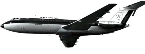 BAC 1 11-400 AUSTRAL Lineas Aereas - 1967 delivery scheme