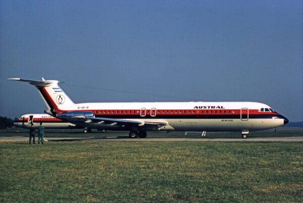 BAC 1 11-500 AUSTRAL Lineas Aereas - 1969 delivery scheme