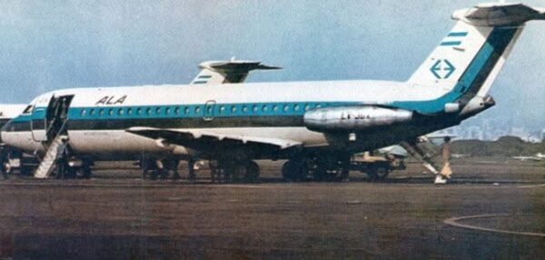 BAC 1 11-400 ALA Lineas Aereas - 1967 delivery scheme