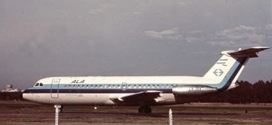 BAC 1 11-400 ALA Lineas Aereas - 1967 delivery scheme