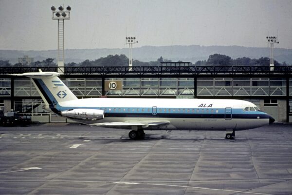 BAC 1 11-400 ALA Lineas Aereas - 1967 delivery scheme