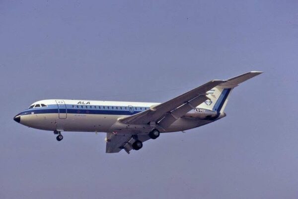 BAC 1 11-400 ALA Lineas Aereas - 1967 delivery scheme