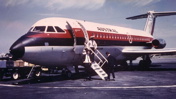BAC 1 11-400 AUSTRAL Lineas Aereas - 1967 delivery scheme