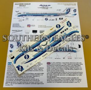 BAC 1 11-500 AUSTRAL Lineas Aereas “1974-1978” Blue livery scheme