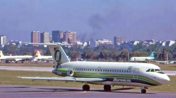 BAC 1 11-400 AUSTRAL Lineas Aereas “1974-1978” Green livery scheme