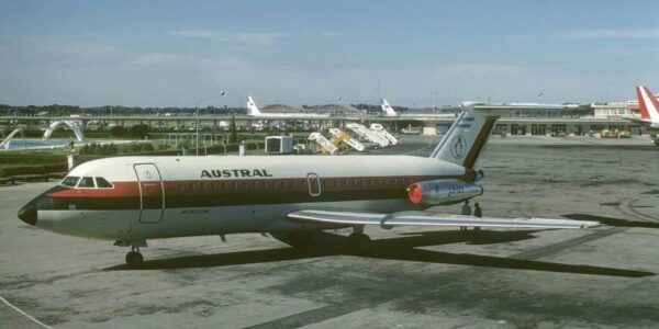 BAC 1 11-400 AUSTRAL Lineas Aereas - 1967 delivery scheme