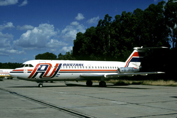 BAC 1 11-400 AUSTRAL Lineas Aereas - 80’s final livery scheme