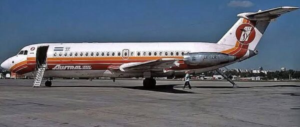 BAC 1 11-400 AUSTRAL Lineas Aereas “1974-1978” Red livery scheme