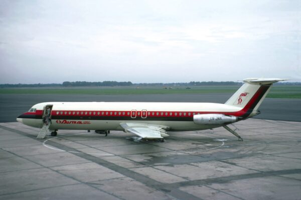 BAC 1 11-500 AUSTRAL Lineas Aereas - 1969 delivery scheme