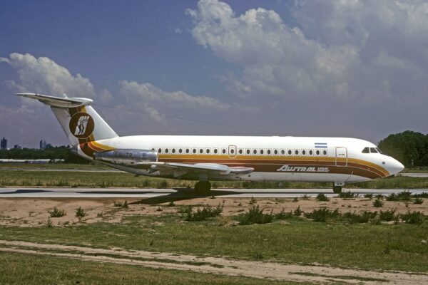 BAC 1 11-400 AUSTRAL Lineas Aereas “1974-1978” Red livery scheme