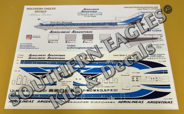 Boeing 727-287 Aerolineas Argentinas “Delivery Scheme”